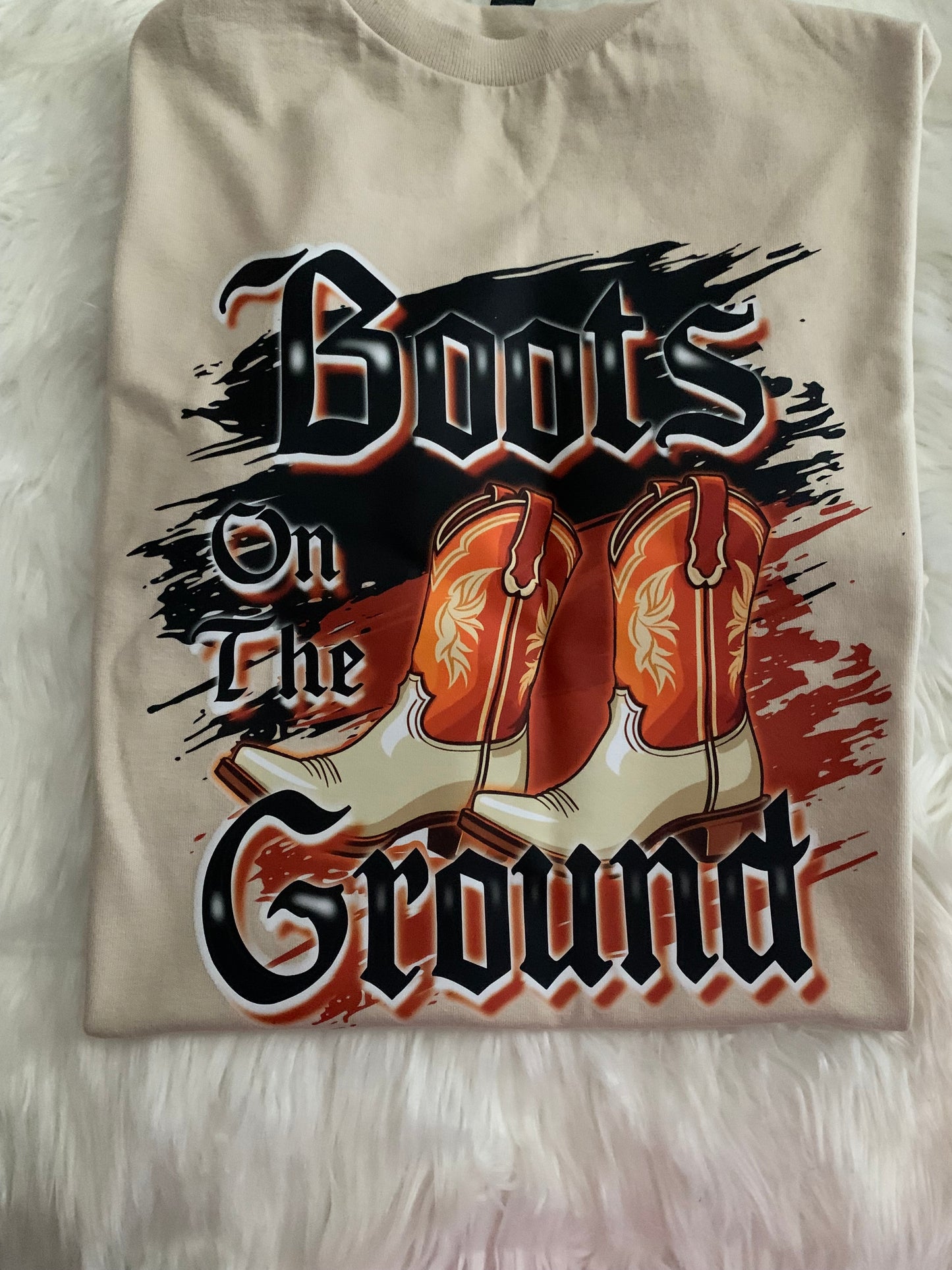 Mens Boot On Ground T-shirt