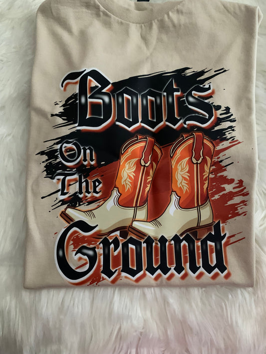 Mens Boot On Ground T-shirt