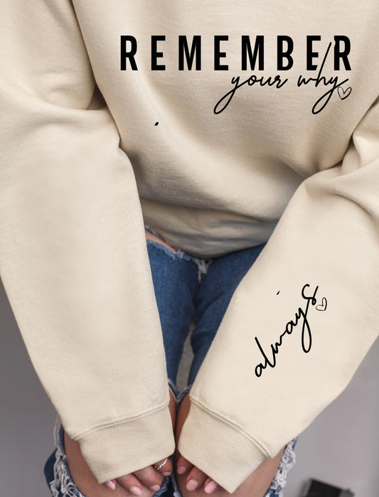 Remember Your Why Sweatshirt